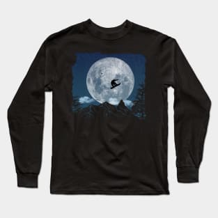 Snowboard Freestyle - Blue Moon Long Sleeve T-Shirt